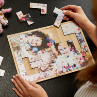 Rectangle Tetris Puzzle – foto op hout – Memory Block NL