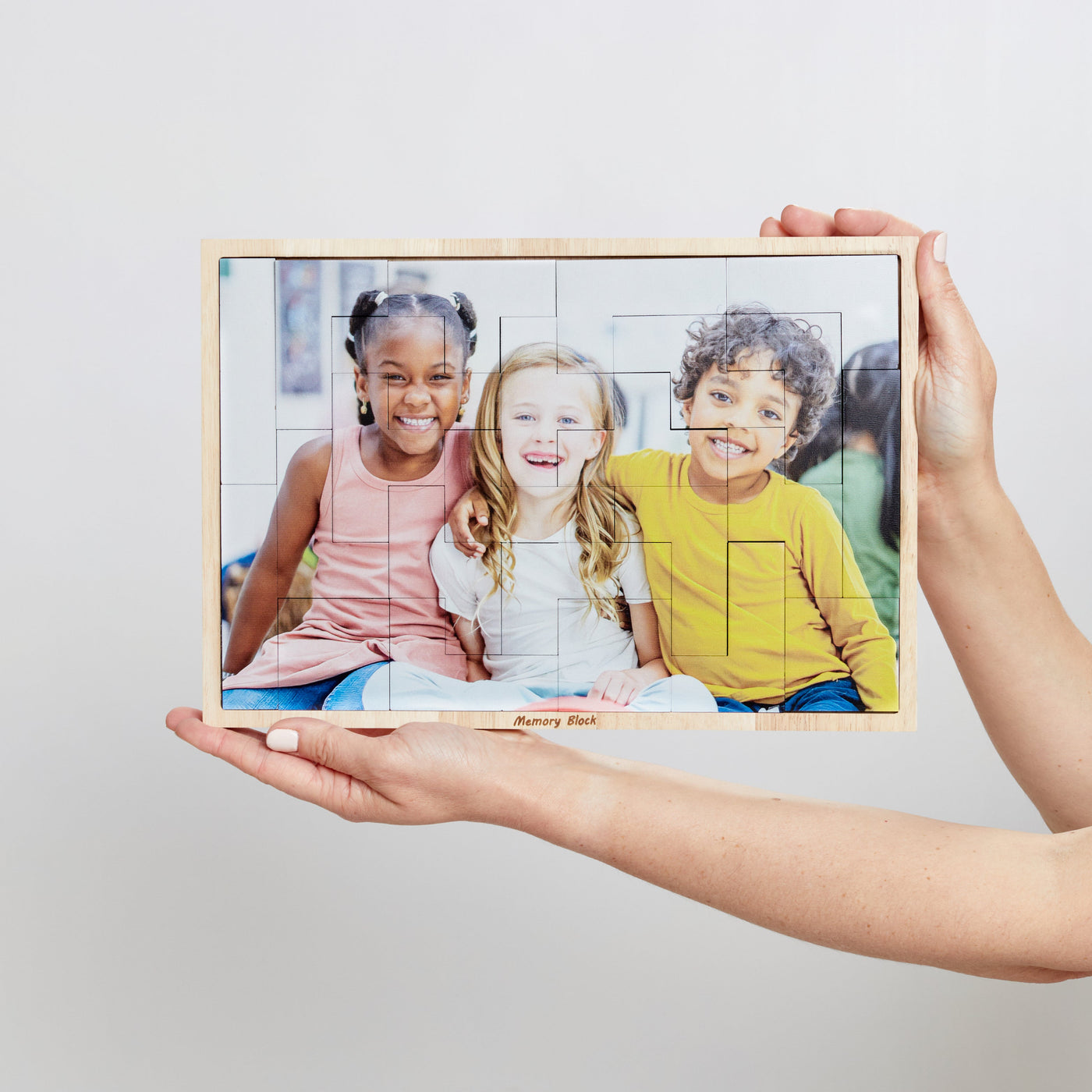 Rectangle Tetris Puzzle – foto op hout – Memory Block NL
