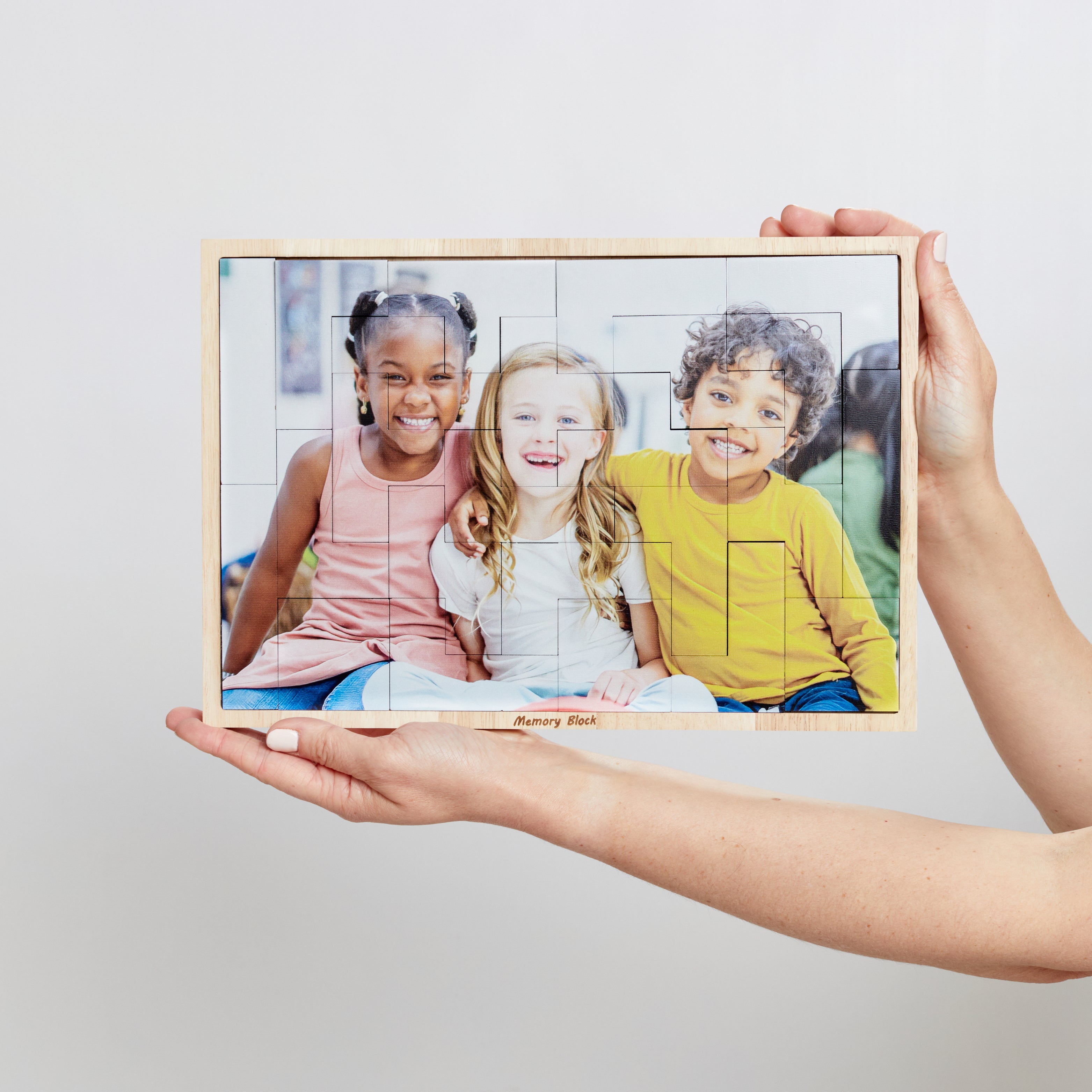Rectangle Tetris Puzzle – foto op hout – Memory Block NL