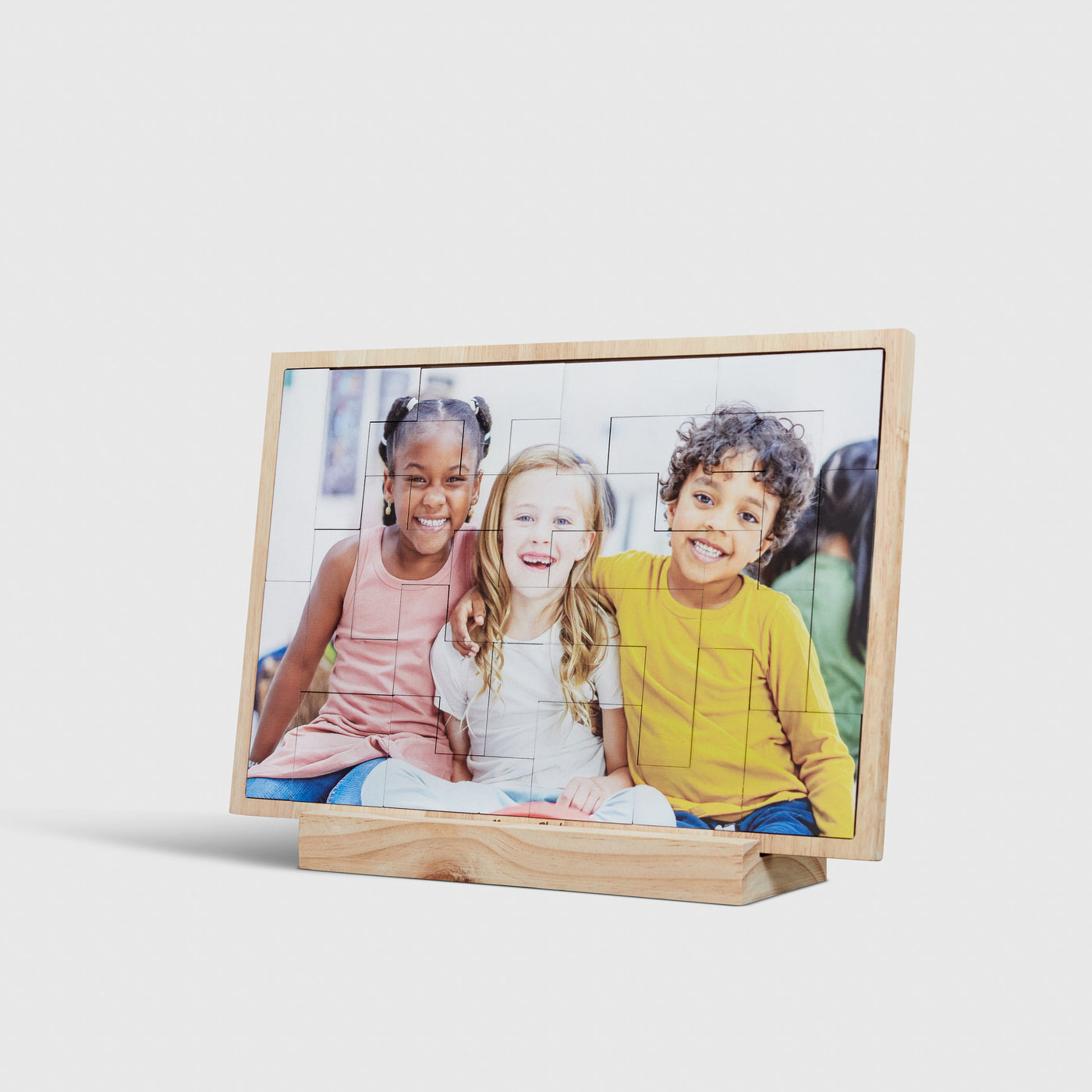 Rectangle Tetris Puzzle – foto op hout – Memory Block NL
