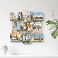 Reef set of 9 – foto op hout – Memory Block NL