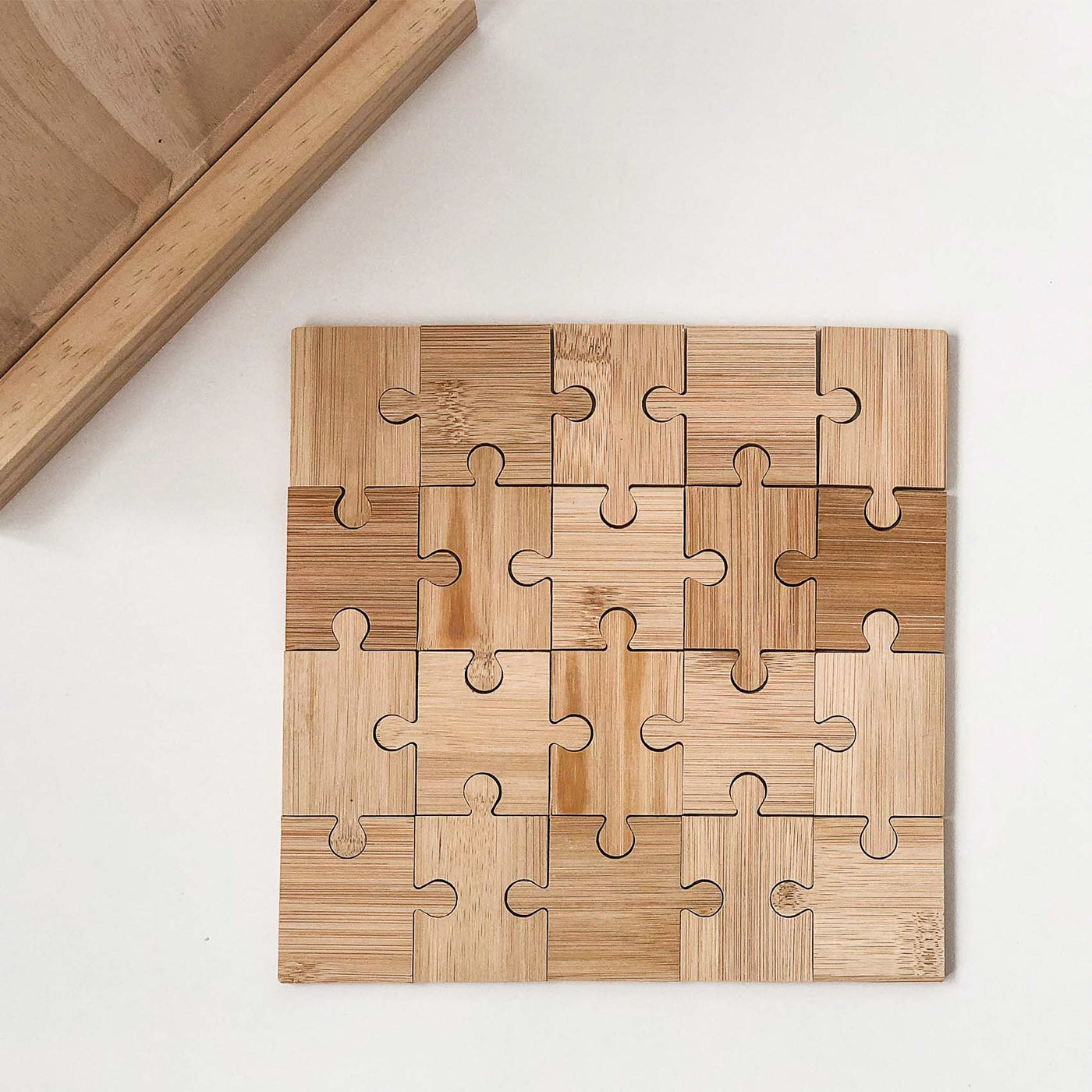 Square Puzzle – foto op hout – Memory Block NL