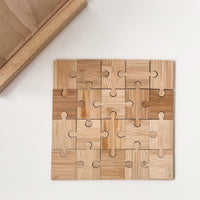 Square Puzzle – foto op hout – Memory Block NL