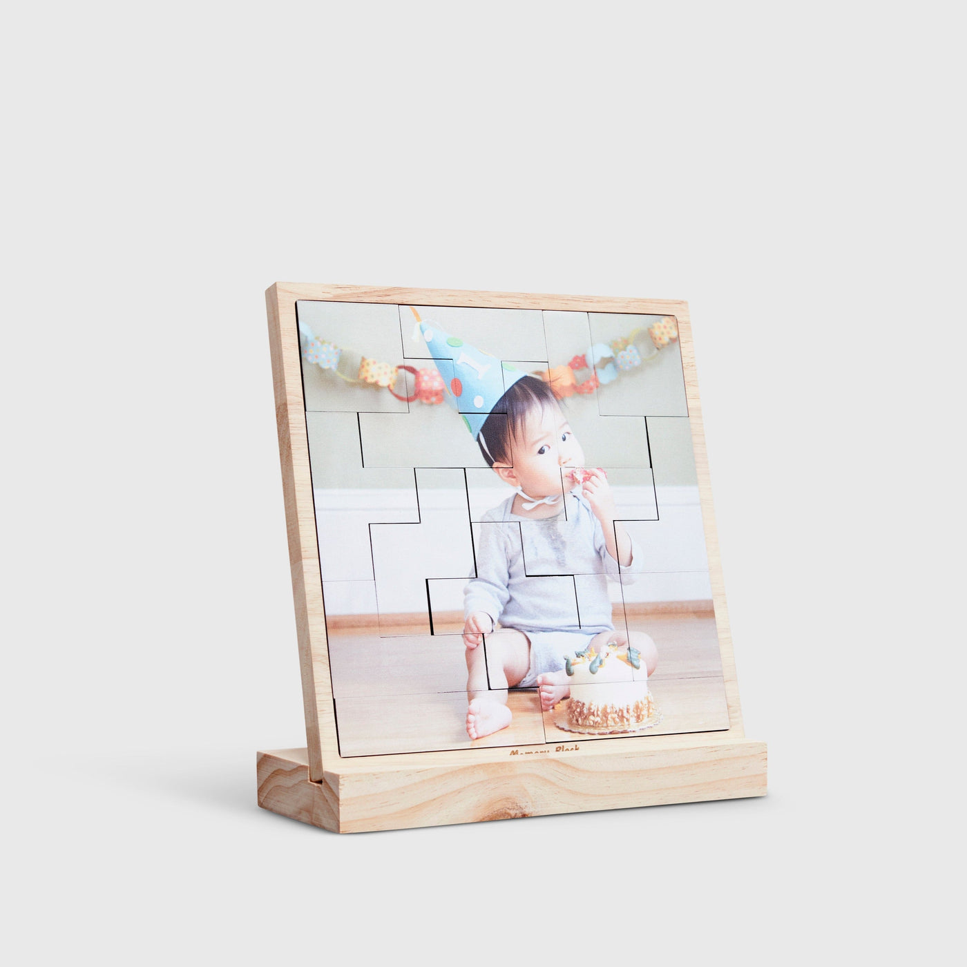 Square Tetris Puzzle – foto op hout – Memory Block NL