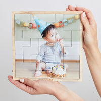 Square Tetris Puzzle – foto op hout – Memory Block NL