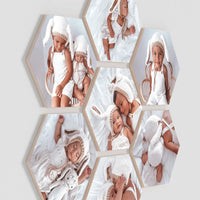 Sunflower Set of 7 – foto op hout – Memory Block NL