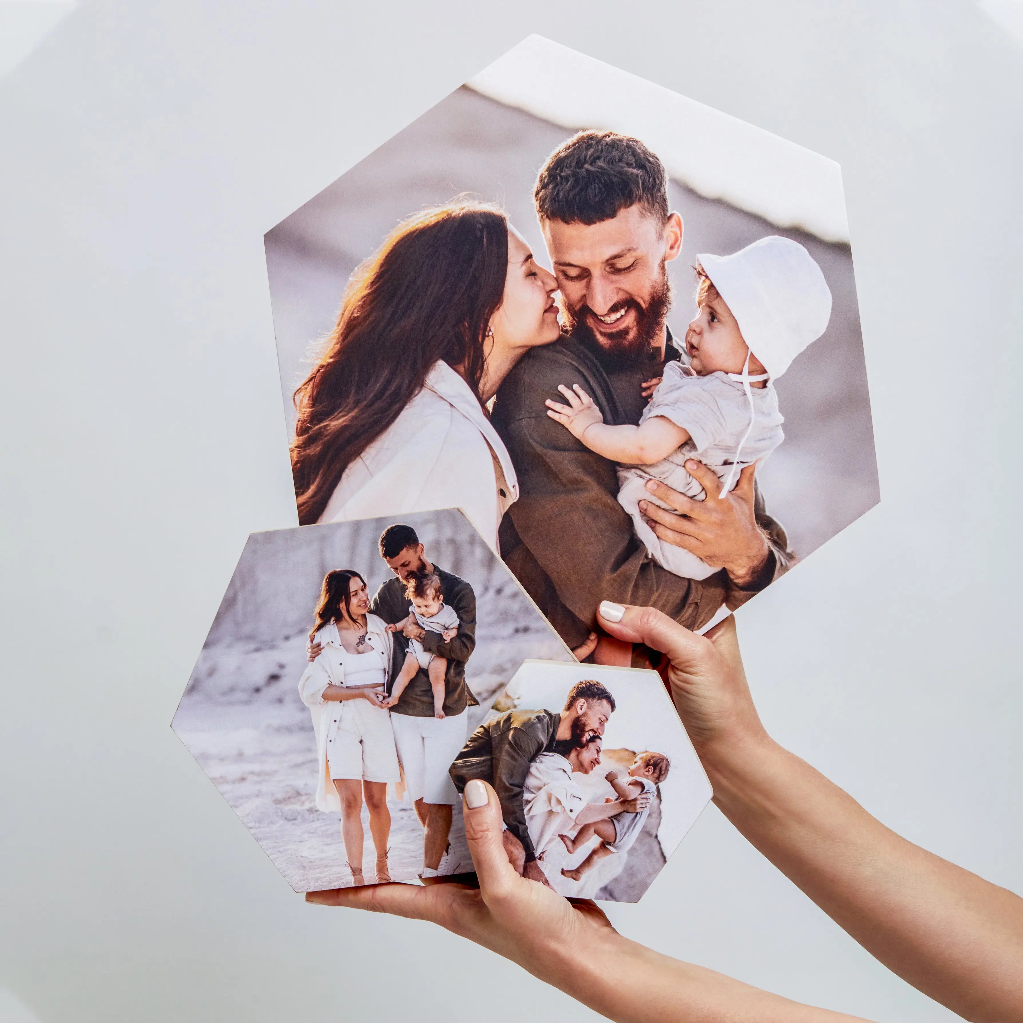 Sunflower Set of 7 – foto op hout – Memory Block NL