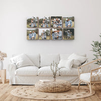 Tulip set of 8 – foto op hout – Memory Block NL